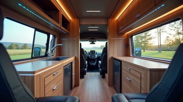 Ford transit custom aménagé : confort et modularité sur mesure